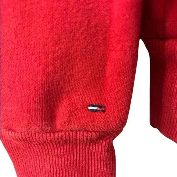 Tommy Jeans Red Sweatshirt Vintage Y2K 90’s Women’s XXSP - Picture 3 of 3